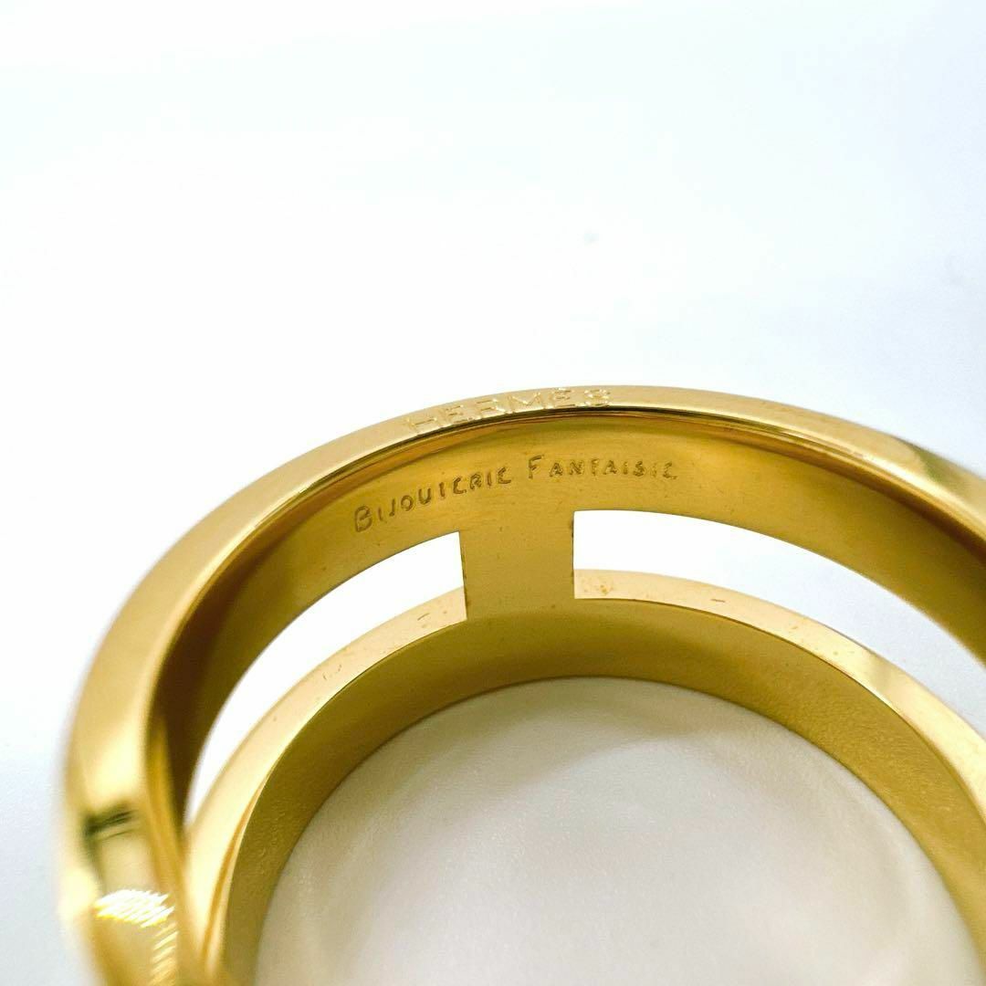 Hermes(エルメス)のエルメス リュバン スカーフリング ゴールド レディース HERMES ブランド レディースのアクセサリー(リング(指輪))の商品写真