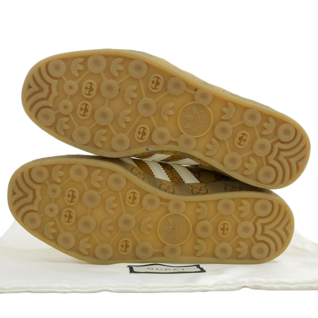 adidas(アディダス)のアディダス ｘGUCCIグッチ GAZELLE GGキャンバス スニーカー シューズ メンズ マスタード 26.5cm HQ8850 26.5 メンズの靴/シューズ(スニーカー)の商品写真