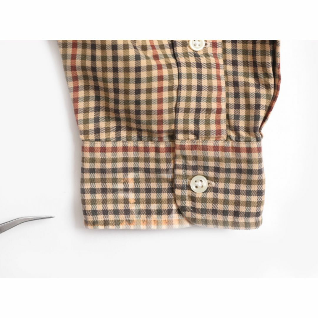 Ralph Lauren(ラルフローレン)の00s ラルフローレン チェック 長袖 ボタンダウン シャツ メンズ XL 00年代 オールド ポロ 長袖シャツ ワンポイント コットン 大きいサイズ メンズのトップス(シャツ)の商品写真