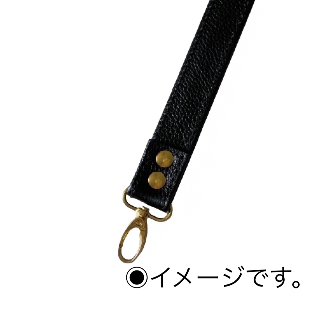 姫路レザーストラップ、ネイビー、幅約2.5cm、バッグハンドル、鞄持ち手、本革 レディースのバッグ(ショルダーバッグ)の商品写真