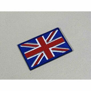 【イギリス】国旗　ベルクロ　ワッペン　サバゲー　マジックテープ(ミリタリージャケット)