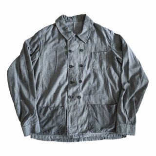 ブラックシャンブレー 30's ジャケット ヴィンテージ ダブルブレスト 40s