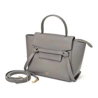 celine - セリーヌ / CELINE　ベルトバッグ ナノ　189003ZVA.10DC　グレー　【中古】 商品番号 S-155568