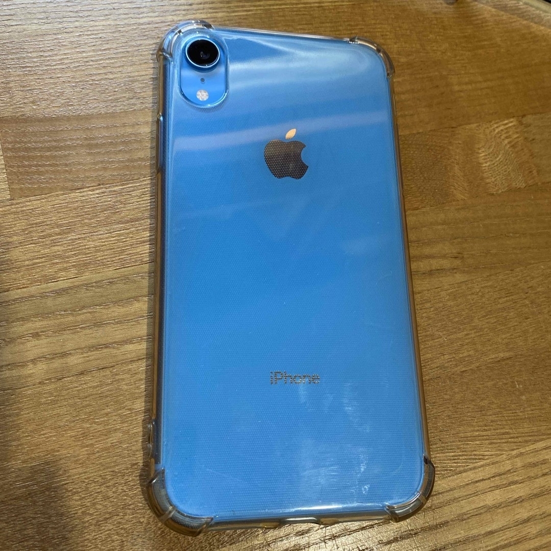 Apple(アップル)のiPhone XR ブルー 64GB　箱、充電器、ケーブル付き スマホ/家電/カメラのスマートフォン/携帯電話(スマートフォン本体)の商品写真