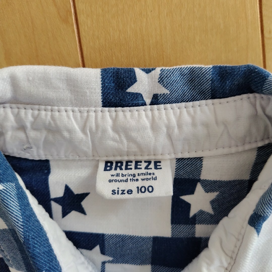 BREEZE(ブリーズ)のブリーズ　シャツブラウス　100 キッズ/ベビー/マタニティのキッズ服男の子用(90cm~)(Tシャツ/カットソー)の商品写真