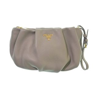 PRADA プラダ クラッチバッグ - グレー系 【古着】【中古】