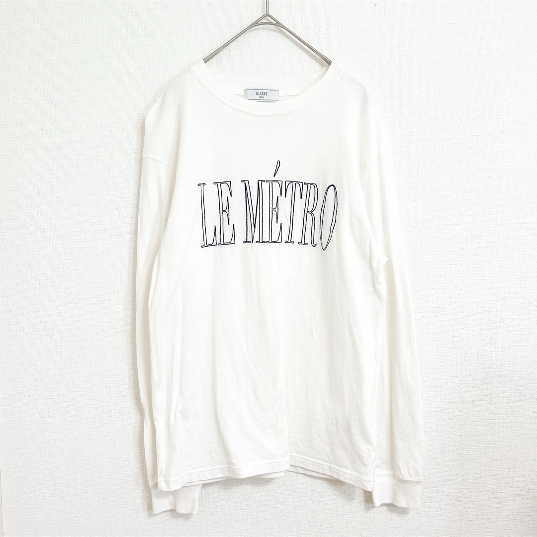 SLOBE IENA(スローブイエナ)のSLOBE IENA  2022AW  長袖  LE METRO ロゴTEE レディースのトップス(Tシャツ(長袖/七分))の商品写真