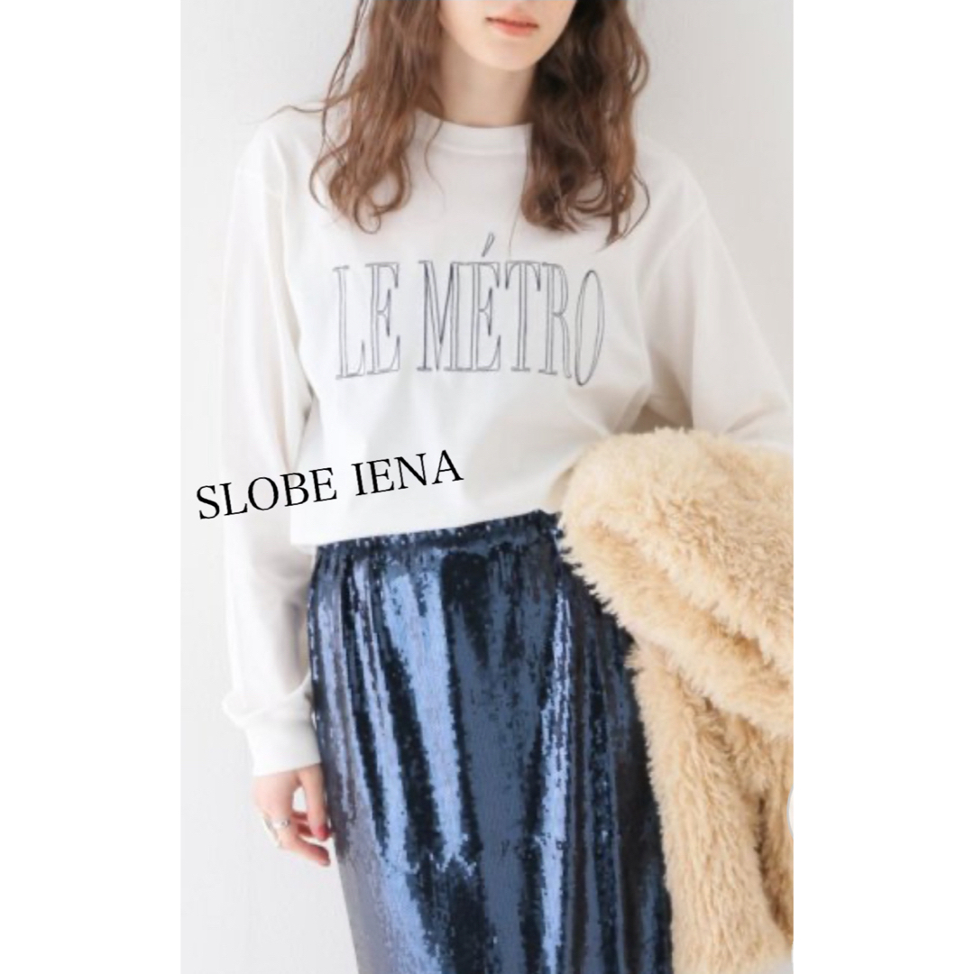 SLOBE IENA(スローブイエナ)のSLOBE IENA  2022AW  長袖  LE METRO ロゴTEE レディースのトップス(Tシャツ(長袖/七分))の商品写真