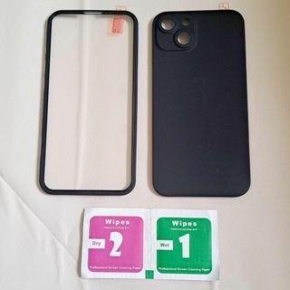 ★ iPhone13 ソフト ケース ブラック スマートフォン(iPhoneケース)