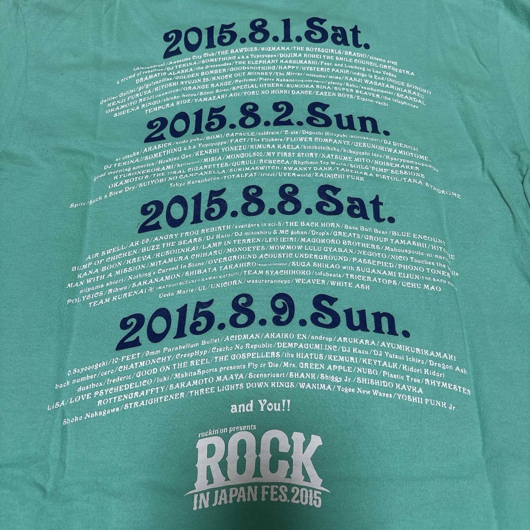 ROCK IN JAPAN ロッキン Tシャツ 2015 メンズのトップス(Tシャツ/カットソー(半袖/袖なし))の商品写真