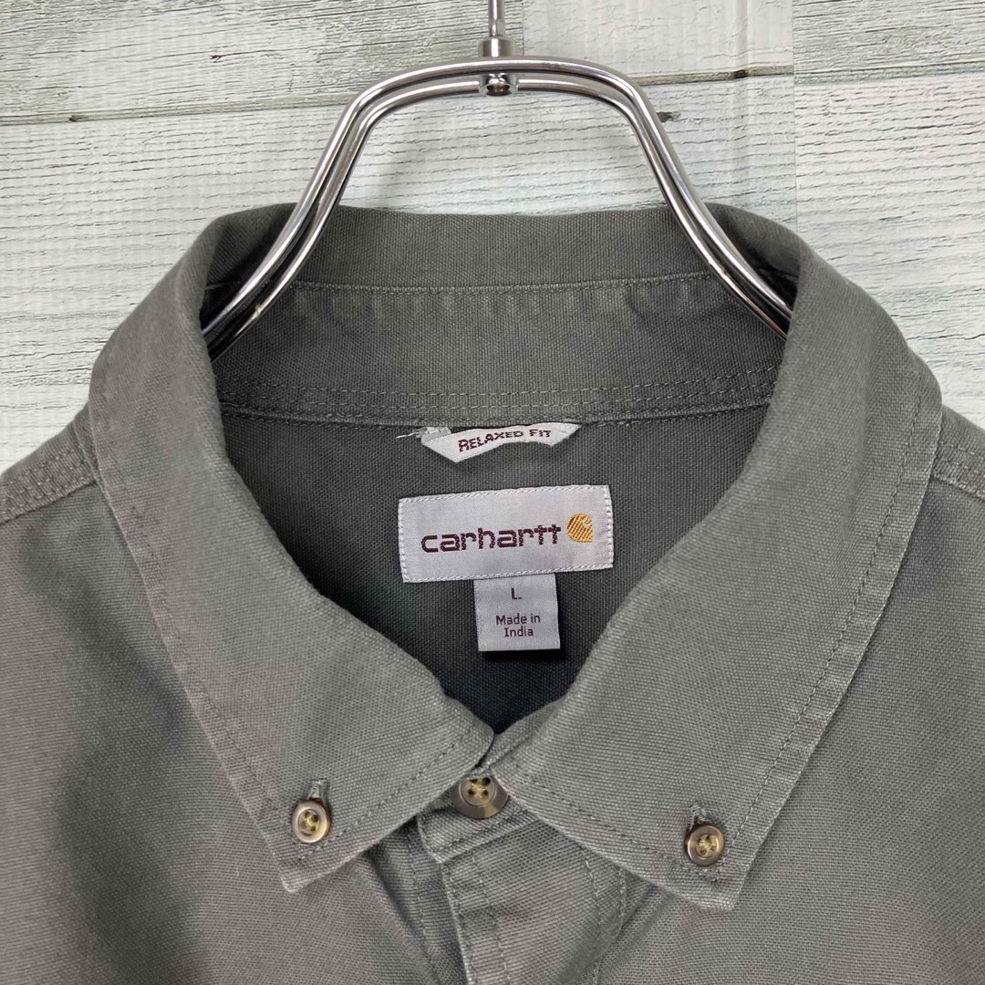 carhartt(カーハート)のカーハート USサイズ ロゴタグ ダブルポケット 長袖ワークシャツ メンズのトップス(シャツ)の商品写真