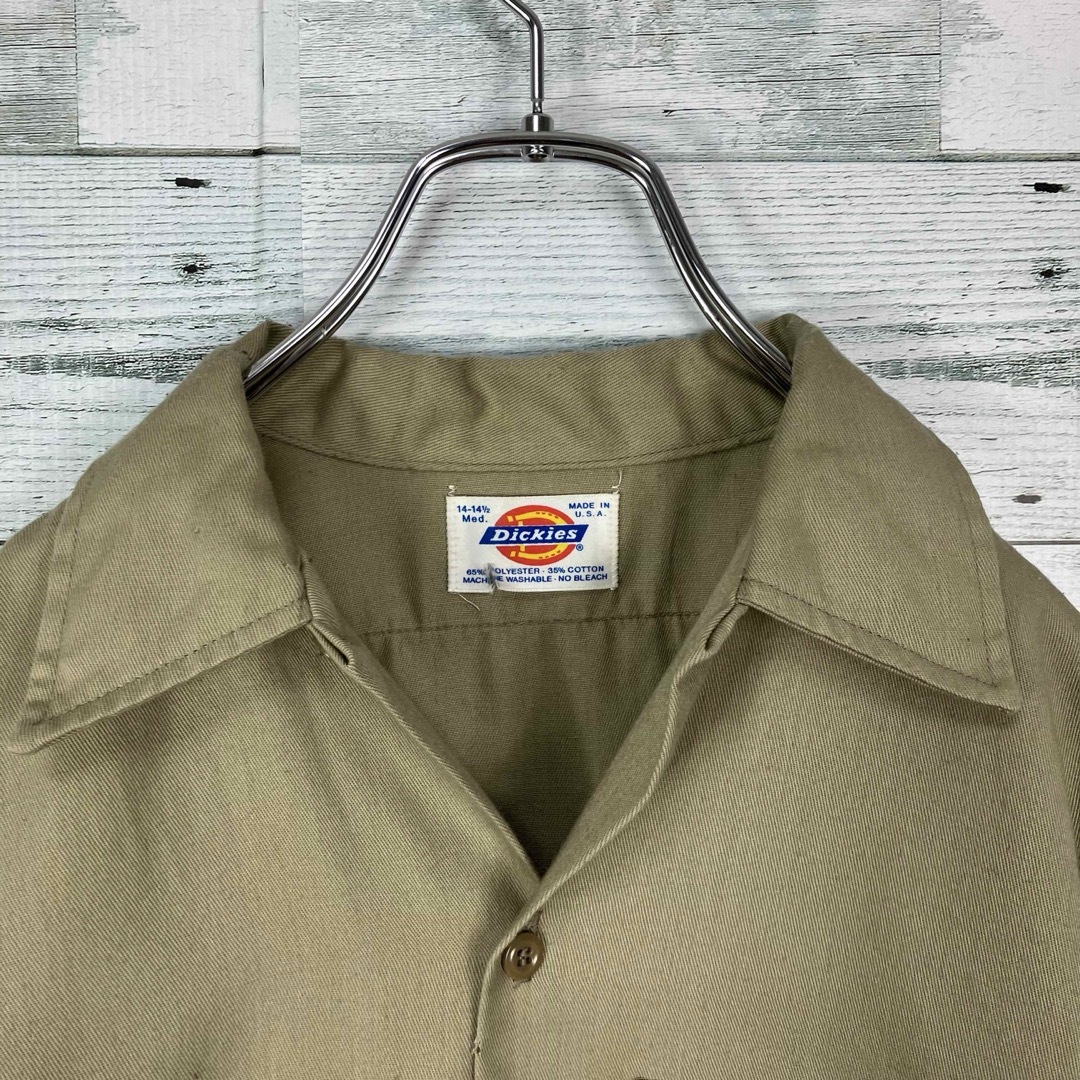 Dickies(ディッキーズ)のディッキーズ USA製 90s 90年代 ベージュ ワークシャツ メンズのトップス(シャツ)の商品写真