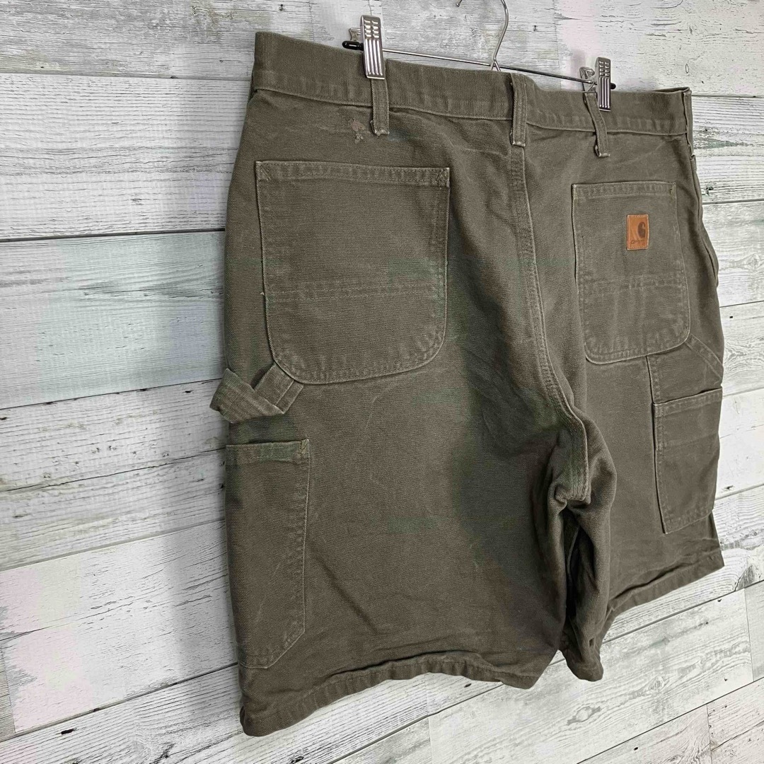 carhartt(カーハート)のカーハート w38レザーパッチ ワーク ペインターパンツ ショーツ メンズのパンツ(ショートパンツ)の商品写真