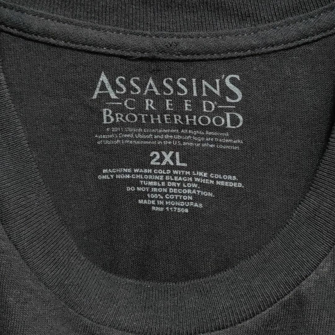 【678】アサシン クリード ブラザーフッド ゲームTシャツ　２ＸＬゆるダボ　黒 メンズのトップス(Tシャツ/カットソー(半袖/袖なし))の商品写真