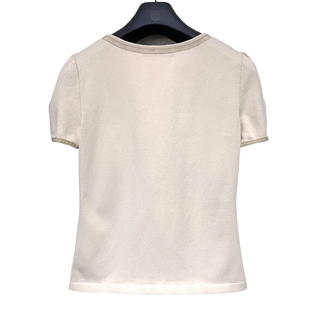 FOXEY(フォクシー)の匿名発送　美品　FOXEY フォクシー　ダブルジップカットソー　サイズ38 レディースのトップス(Tシャツ(半袖/袖なし))の商品写真