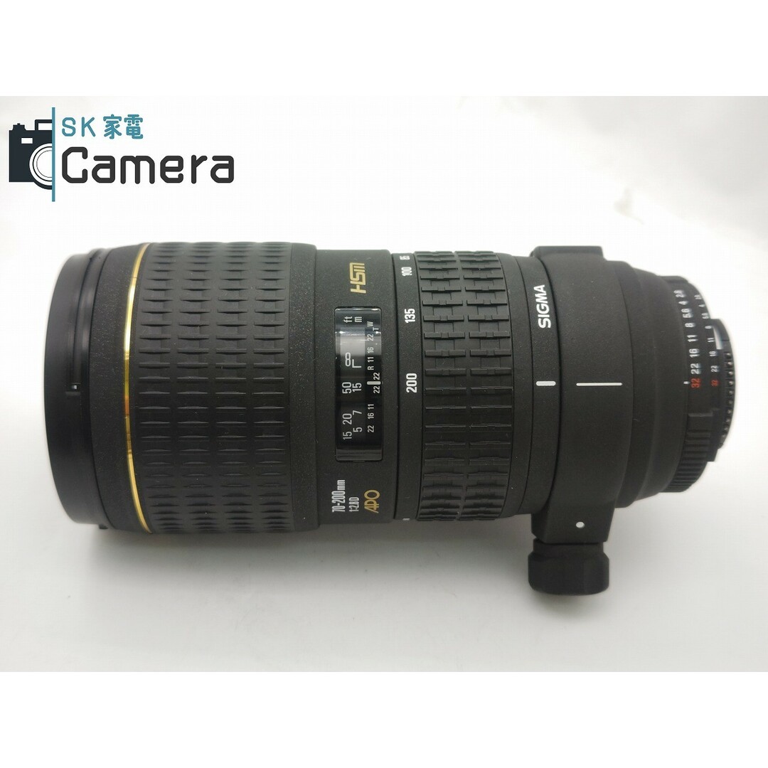 Nikon(ニコン)のSIGMA 70-200ｍｍ F2.8 D APO HSM ニコン用 キャップ フード ケース 付き シグマ スマホ/家電/カメラのカメラ(レンズ(ズーム))の商品写真