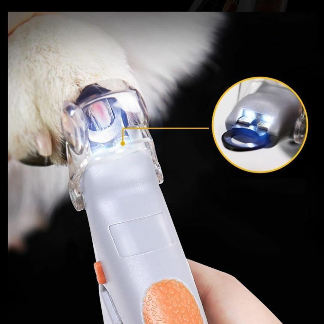 猫 犬 爪切り ペット用品 ペット用 ネイルケア led ライト ヤスリ付き その他のペット用品(犬)の商品写真