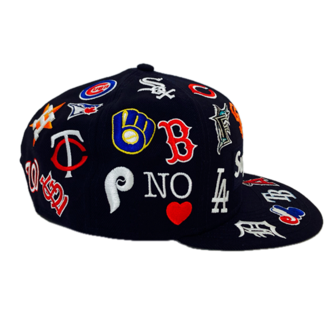 Supreme(シュプリーム)の希少レア‼️シュプリーム NEW ERA コラボ MLBロゴキャップ 極美品‼️ メンズの帽子(キャップ)の商品写真