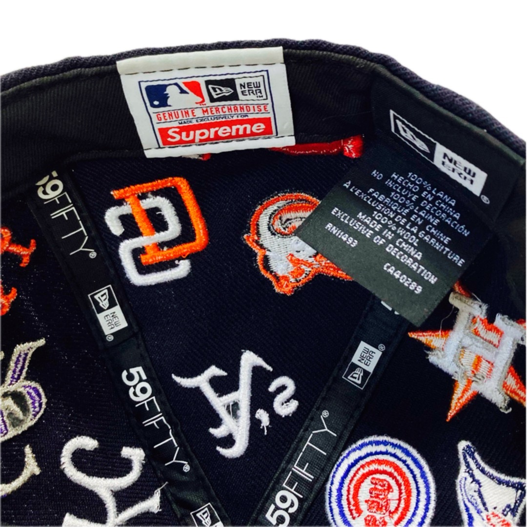 Supreme(シュプリーム)の希少レア‼️シュプリーム NEW ERA コラボ MLBロゴキャップ 極美品‼️ メンズの帽子(キャップ)の商品写真