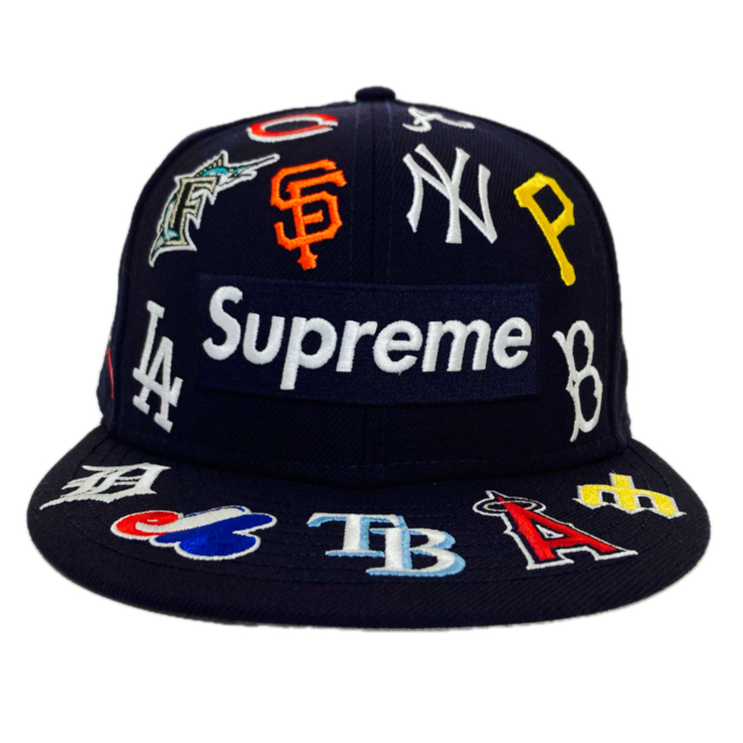 Supreme(シュプリーム)の希少レア‼️シュプリーム NEW ERA コラボ MLBロゴキャップ 極美品‼️ メンズの帽子(キャップ)の商品写真