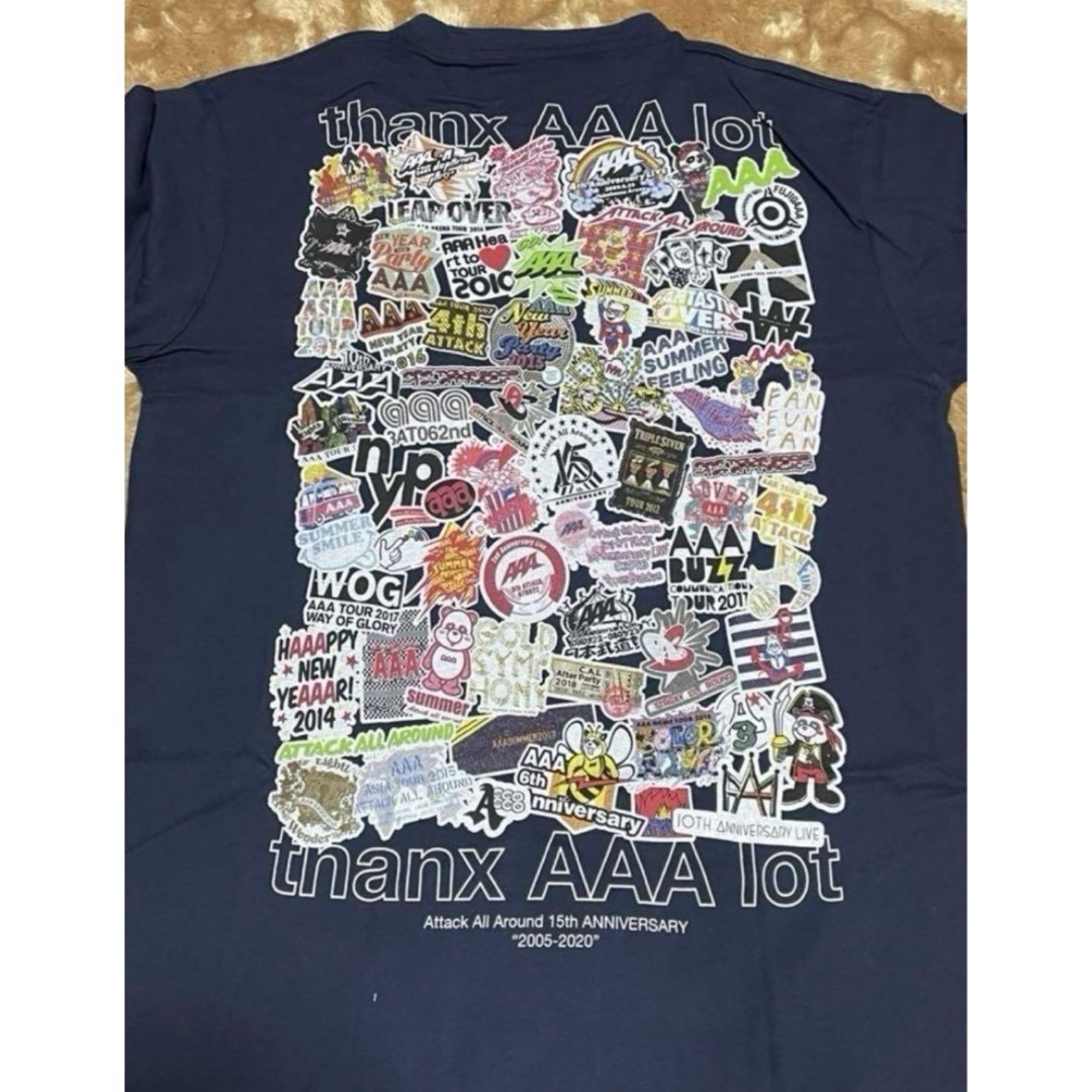 AAA(トリプルエー)のAAA 記念Tシャツ　Lサイズ エンタメ/ホビーのタレントグッズ(ミュージシャン)の商品写真
