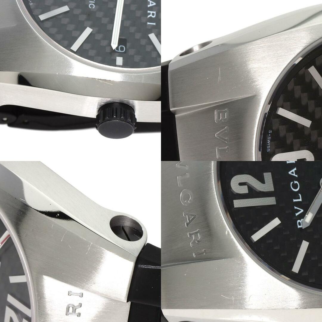 BVLGARI(ブルガリ)のBVLGARI EG40BSVD エルゴン カーボン 腕時計 SS ラバー メンズ メンズの時計(腕時計(アナログ))の商品写真