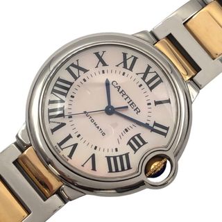 カルティエ(Cartier)の　カルティエ Cartier バロンブルー ドゥカルティエ W6920033 ピンクシェル PG/SS レディース 腕時計(腕時計)