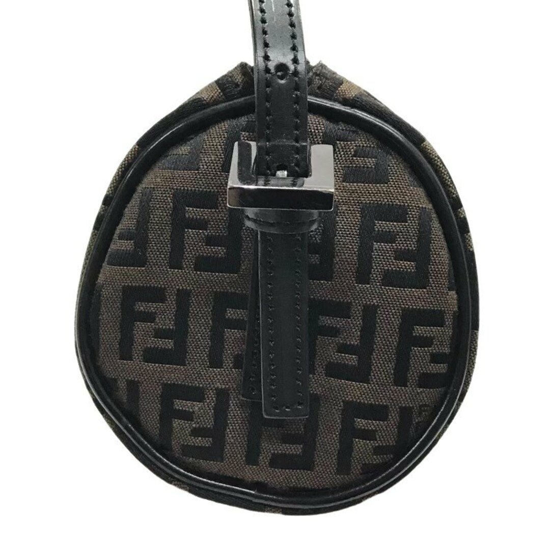 FENDI(フェンディ)のFENDI フェンディ ミニハンドバッグ ズッキーノ ズッカ柄 総柄 キャンバス 筒型 ハンドバッグ 【良品】 22402R46 レディースのバッグ(ハンドバッグ)の商品写真