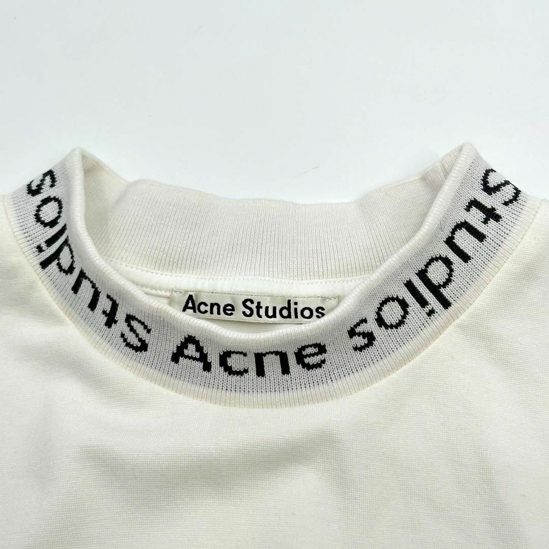 Acne Studios(アクネストゥディオズ)の【完売モデル】アクネストゥディオズ　モックネックロゴ　オーバーサイズ　Tシャツ メンズのトップス(Tシャツ/カットソー(半袖/袖なし))の商品写真