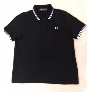 フレッドペリー(FRED PERRY)の美品　フレッドペリー　ポロシャツ　黒　G3600　レディース(ポロシャツ)