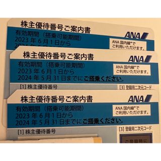 エーエヌエー(ゼンニッポンクウユ)(ANA(全日本空輸))のANA 株主優待券　3枚(その他)