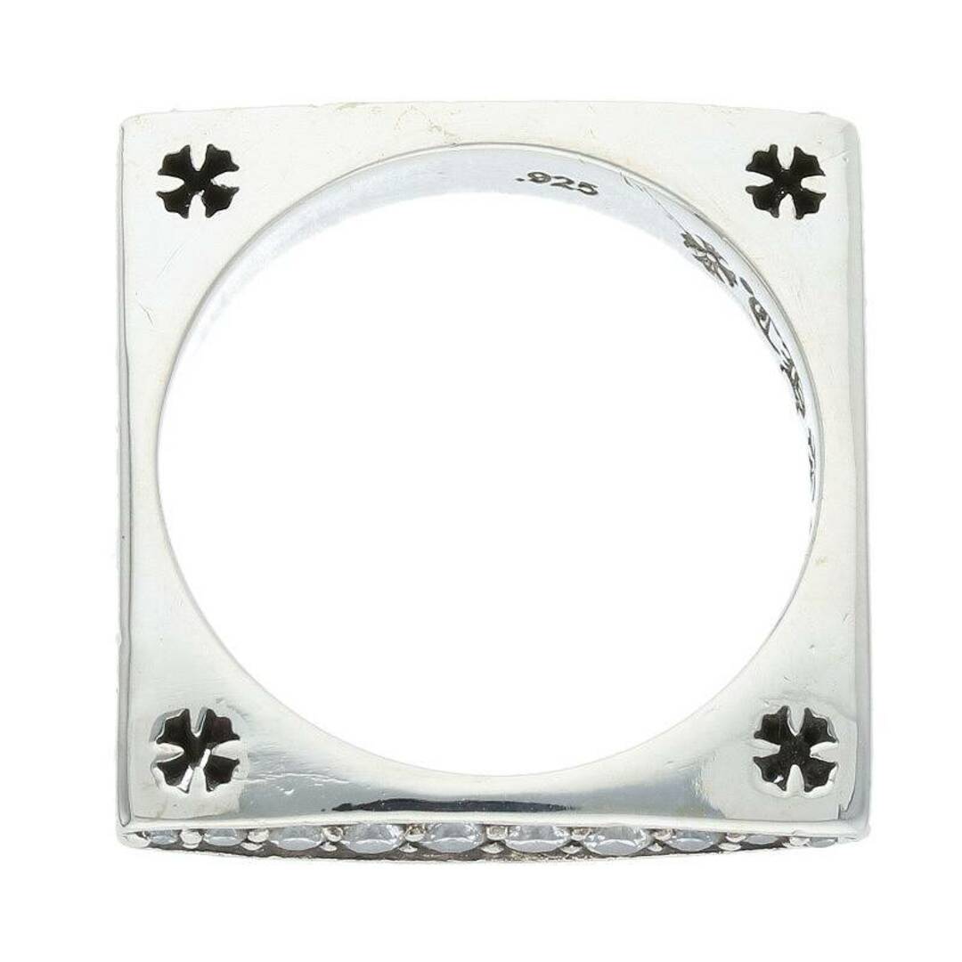 Chrome Hearts(クロムハーツ)のクロムハーツ  SQUARE CIRCLE P D スクエアサークル PAVEダイヤ シルバーリング メンズ 13号 メンズのアクセサリー(リング(指輪))の商品写真