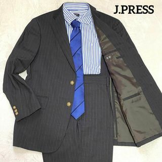 J.PRESS - ジェイプレス　スーツセット　ブラウン系　茶色系　AB5（L相当）