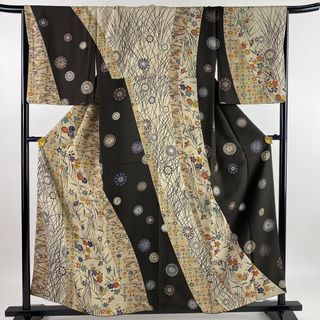 訪問着 身丈158cm 裄丈68cm 正絹 美品 名品 【中古】(着物)