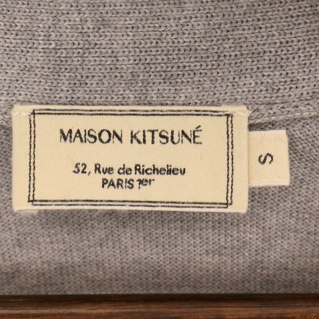 MAISON KITSUNE'(メゾンキツネ)のメゾンキツネ ｸﾞﾚｰ FU00501KT1036 ｳｰﾙ ﾄﾘｺﾜｯﾍﾟﾝ ｶｰﾃﾞｨｶﾞﾝ S メンズのトップス(カーディガン)の商品写真