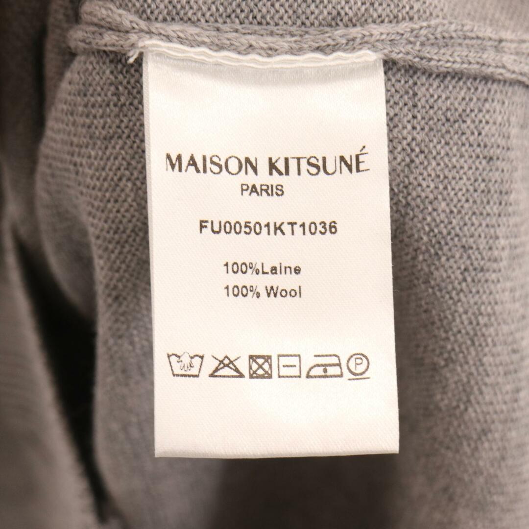 MAISON KITSUNE'(メゾンキツネ)のメゾンキツネ ｸﾞﾚｰ FU00501KT1036 ｳｰﾙ ﾄﾘｺﾜｯﾍﾟﾝ ｶｰﾃﾞｨｶﾞﾝ S メンズのトップス(カーディガン)の商品写真