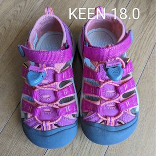 キーン(KEEN)のKEEN キーン キッズサンダル ピンク 18(アウトドアシューズ)