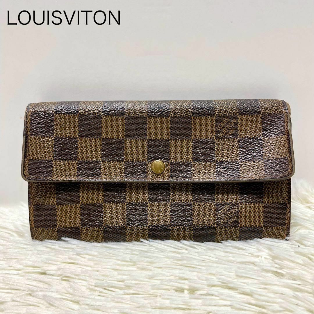 LOUIS VUITTON(ルイヴィトン)の【ルイヴィトン】ポルトフォイユサラ 長財布 ダミエ ブラウン 男女兼用 メンズのファッション小物(長財布)の商品写真