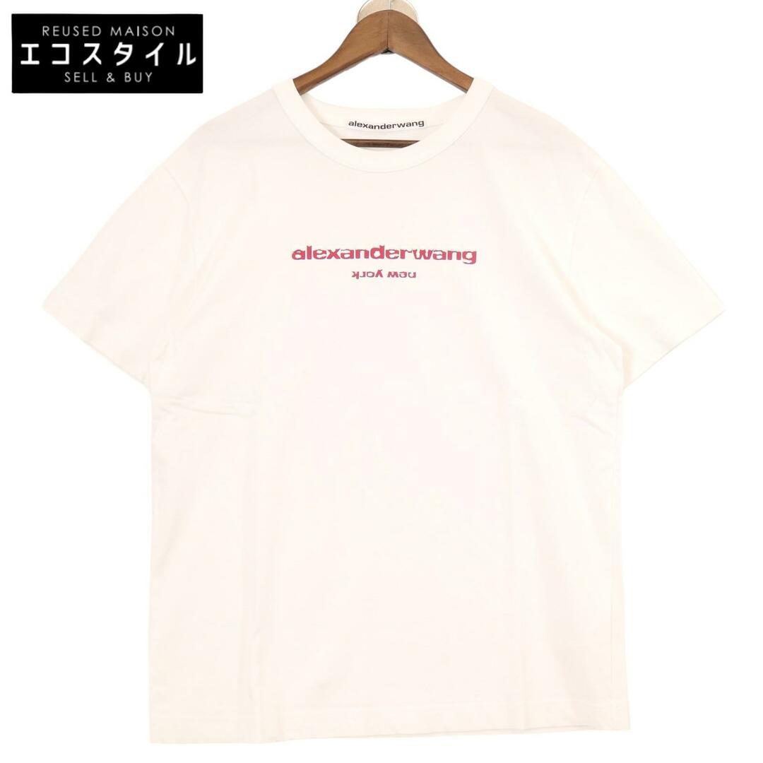 Alexander Wang(アレキサンダーワン)のアレキサンダーワン UCC3221535 ホワイト ロゴTシャツ M メンズのトップス(その他)の商品写真