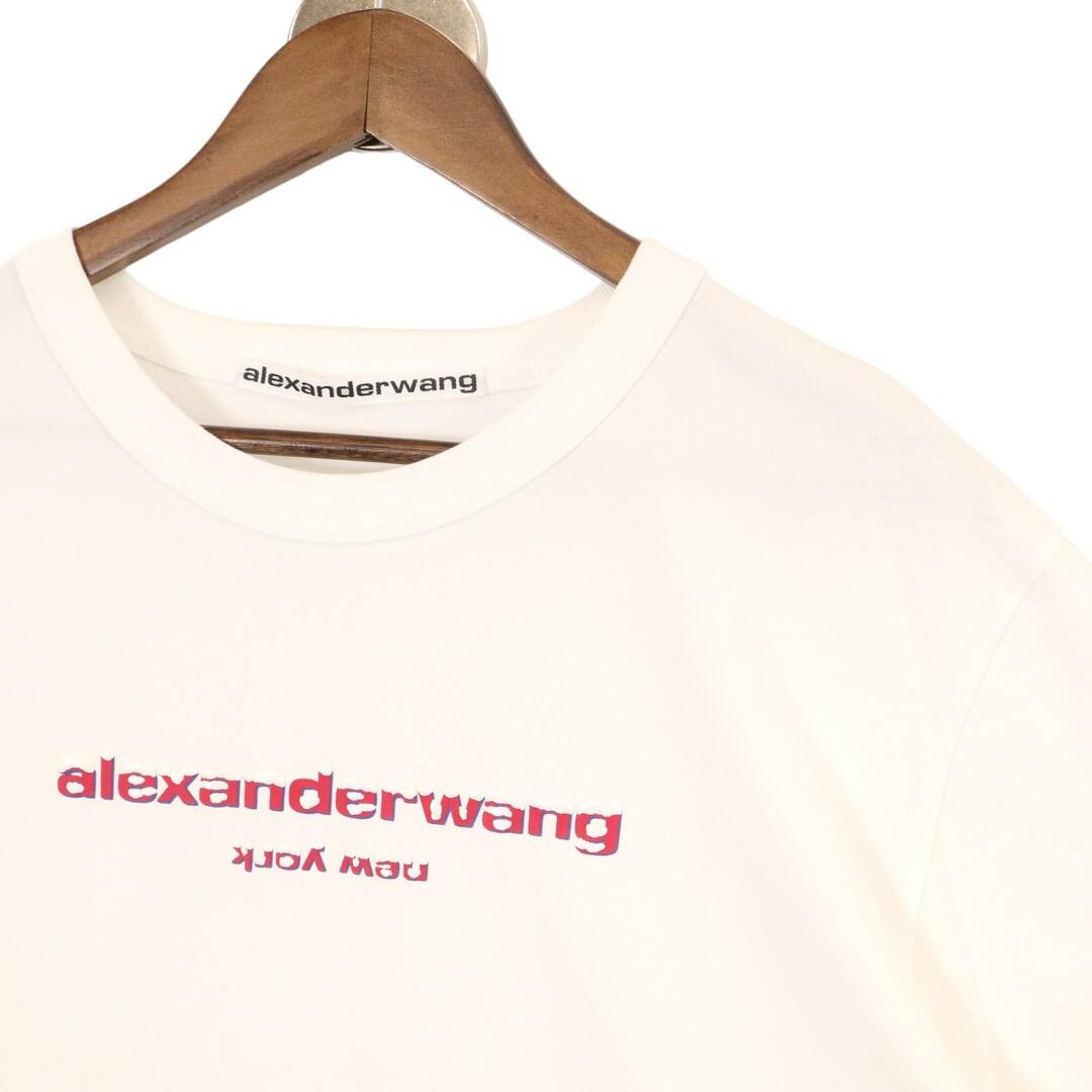 Alexander Wang(アレキサンダーワン)のアレキサンダーワン UCC3221535 ホワイト ロゴTシャツ M メンズのトップス(その他)の商品写真