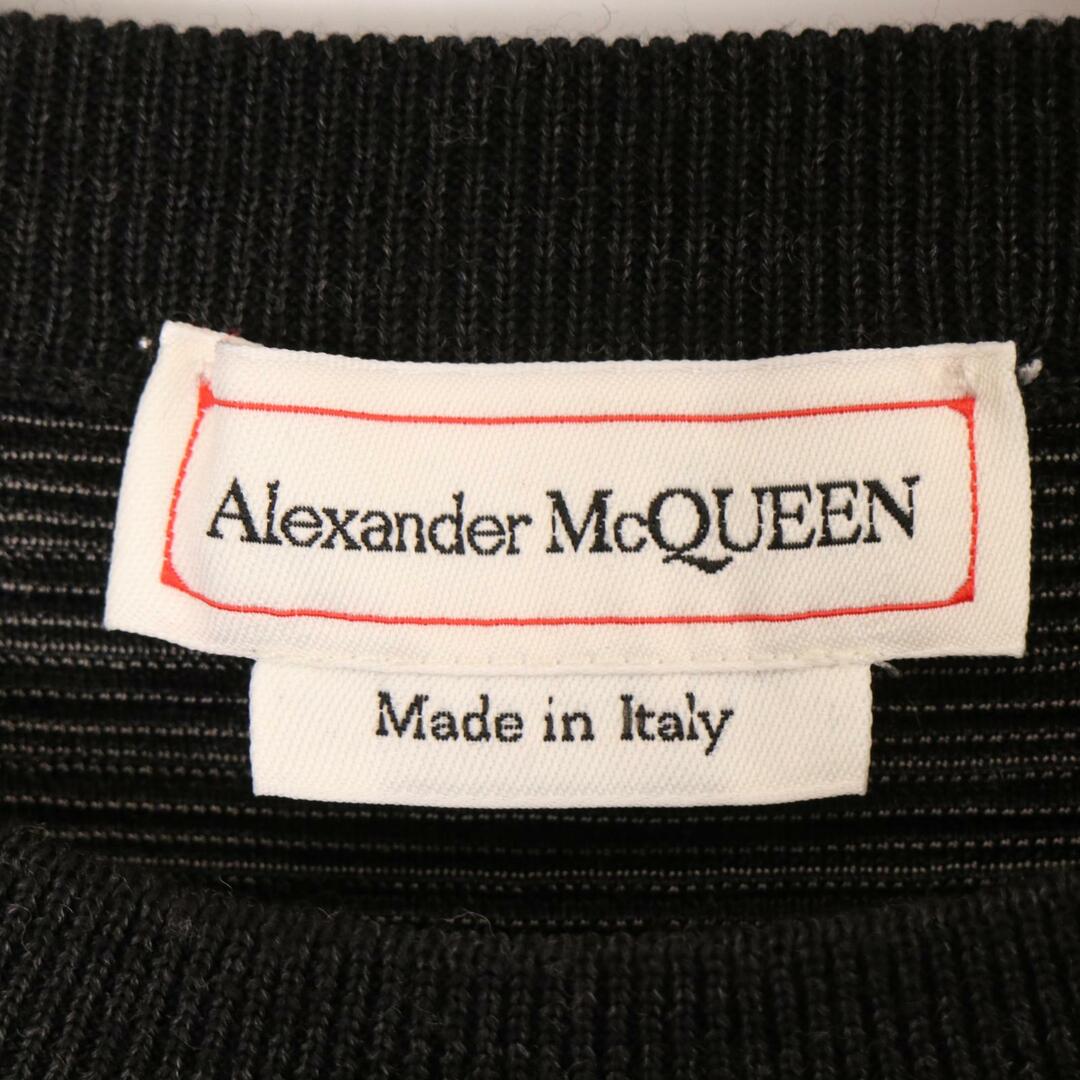 Alexander McQueen(アレキサンダーマックイーン)のアレキサンダーマックイーン 651185 20年製 ﾌﾞﾗｯｸ ｽｶﾙﾆｯﾄｾｰﾀｰ M メンズのトップス(その他)の商品写真