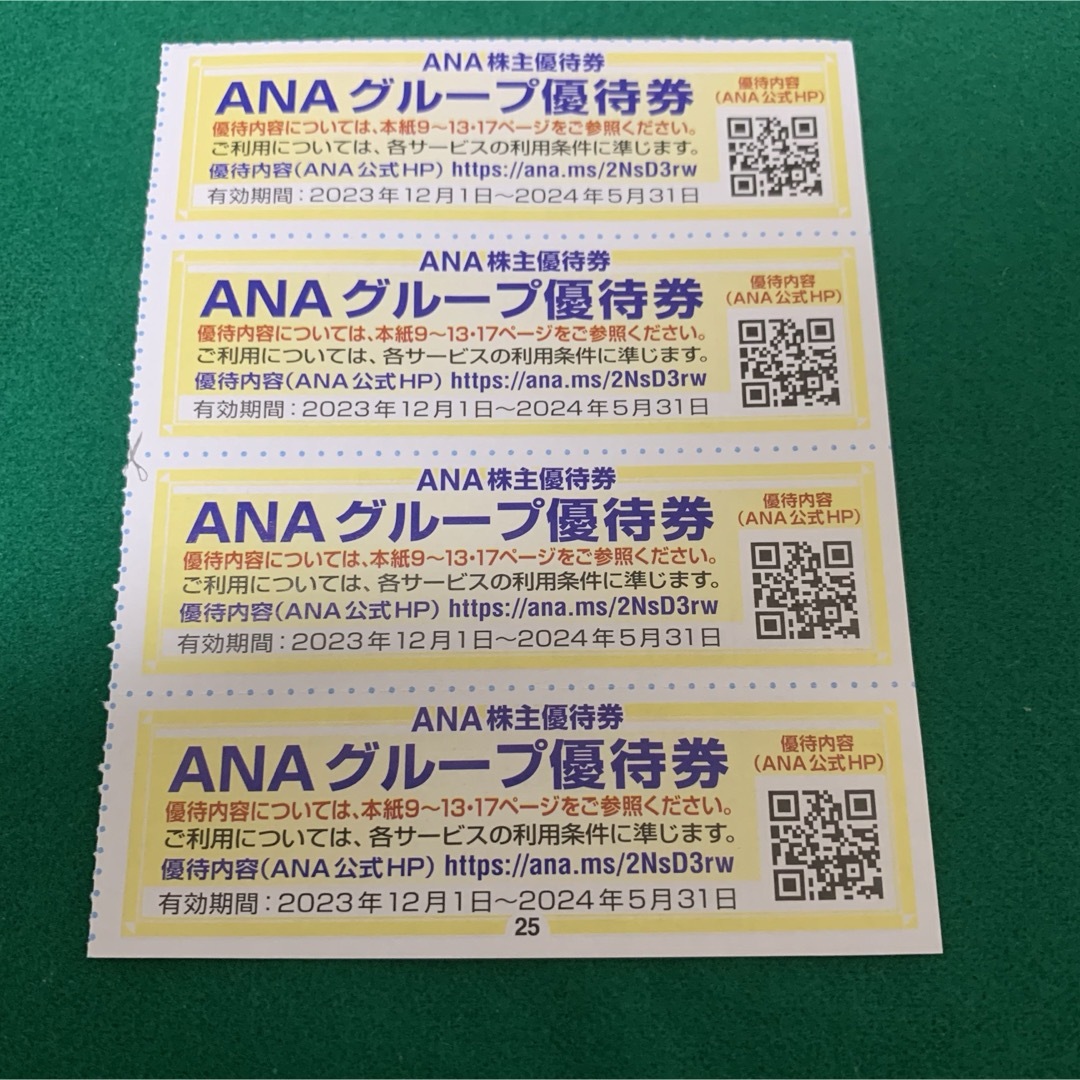 ANA(全日本空輸)(エーエヌエー(ゼンニッポンクウユ))のANA 株主優待　グループ優待券 チケットの優待券/割引券(ショッピング)の商品写真