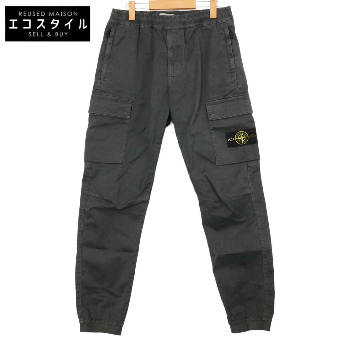 STONE ISLAND(ストーンアイランド)のストーンアイランド 7915313L1 23AW チャコール コットン カーゴパンツ 32 メンズのパンツ(その他)の商品写真