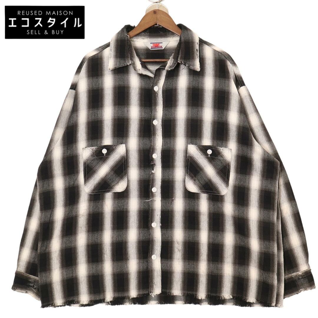 セントマイケル SM-A23-0000-017 ブラック×ホワイト FRANNEL SHIRT/CHECK XL メンズのトップス(その他)の商品写真