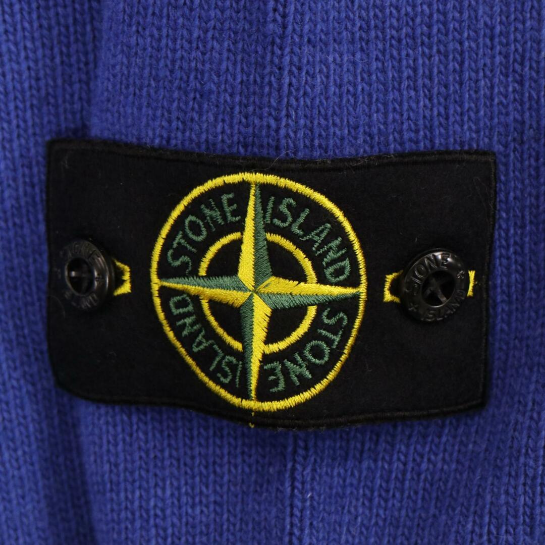 STONE ISLAND(ストーンアイランド)のストーンアイランド 7915508A3 23AW ﾌﾞﾙｰ ｳｰﾙxﾎﾟﾘ ｸﾙｰﾈｯｸﾆｯﾄ L メンズのトップス(その他)の商品写真