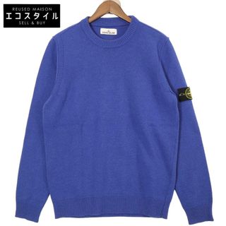 ストーンアイランド(STONE ISLAND)のストーンアイランド 7915508A3 23AW ﾌﾞﾙｰ ｳｰﾙxﾎﾟﾘ ｸﾙｰﾈｯｸﾆｯﾄ L(その他)