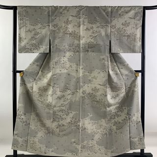 訪問着 身丈157cm 裄丈63.5cm 正絹 美品 名品 【中古】(着物)