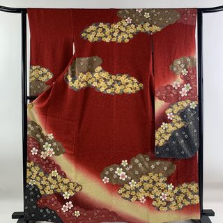 振袖 身丈165.5cm 裄丈61.5cm 正絹 美品 名品 【中古】(着物)