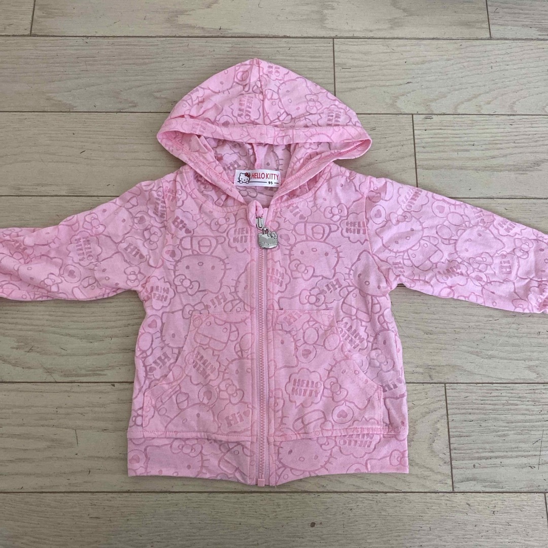 キティちゃん　ラッシュガード キッズ/ベビー/マタニティのキッズ服女の子用(90cm~)(水着)の商品写真