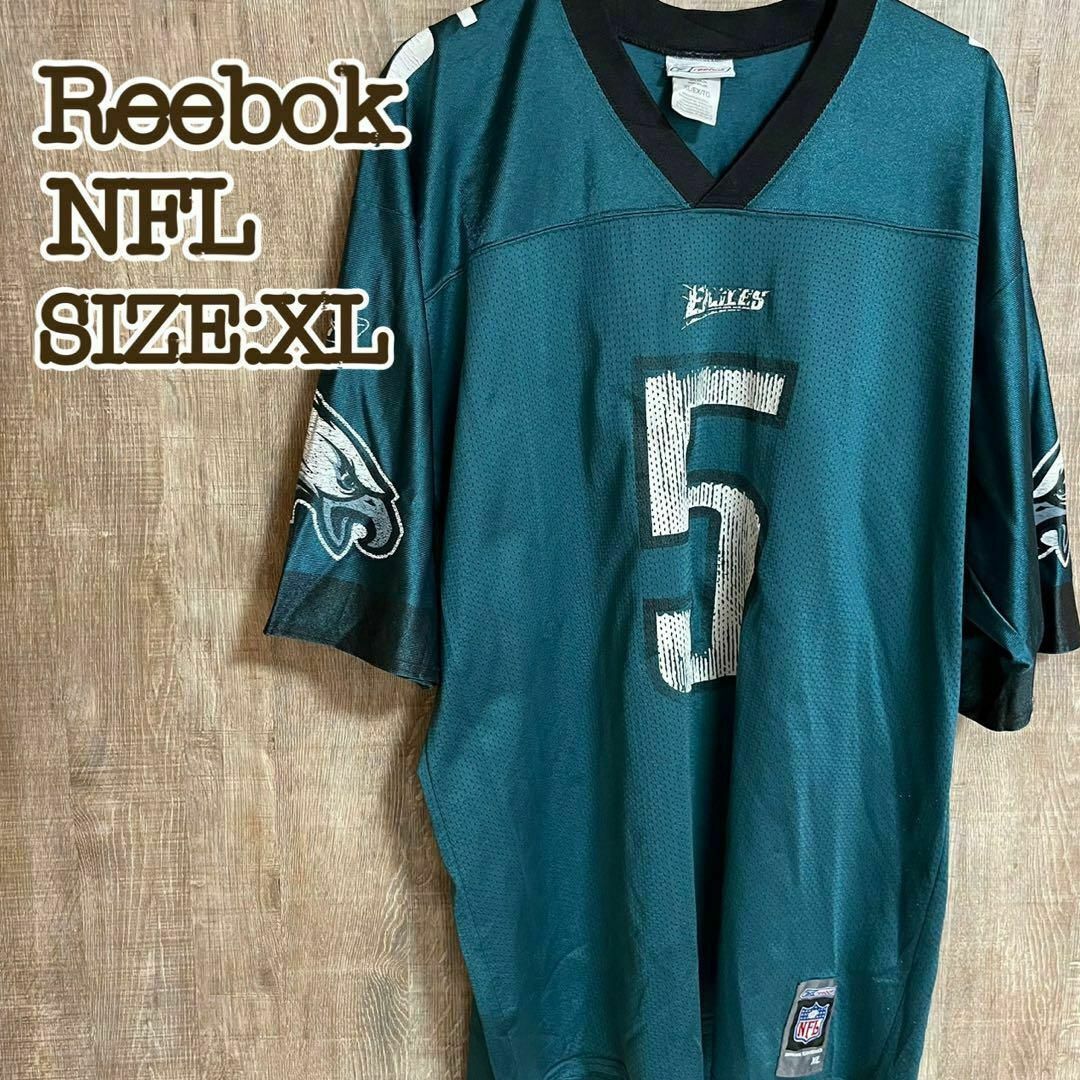 Reebok(リーボック)のReebok リーボック　NFL フィラデルフィア・イーグルス　ゲームシャツXL メンズのトップス(Tシャツ/カットソー(半袖/袖なし))の商品写真